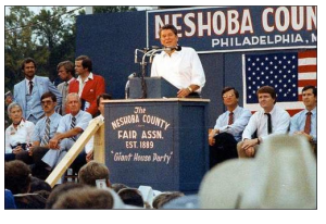 Ronald Reagan in 1980 in Mississippi